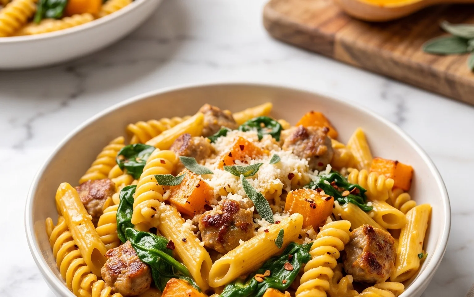 Creamy Roasted Butternut Squash Pasta Recipe