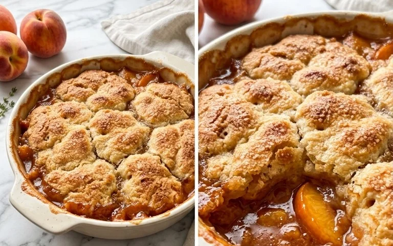 Easy Peach Cobbler Recipe – Quick Dessert Bliss