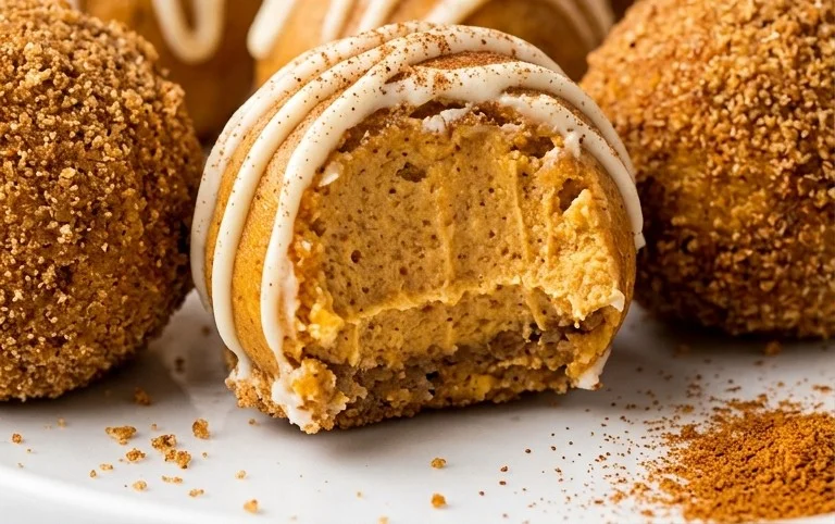 Pumpkin Cheesecake Truffles
