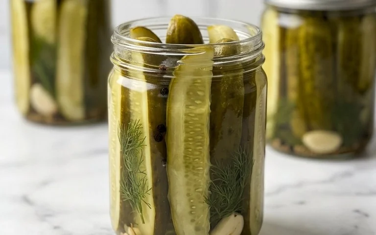 Crisp Refrigerator Dill Pickles – Easy Homemade Recipe
