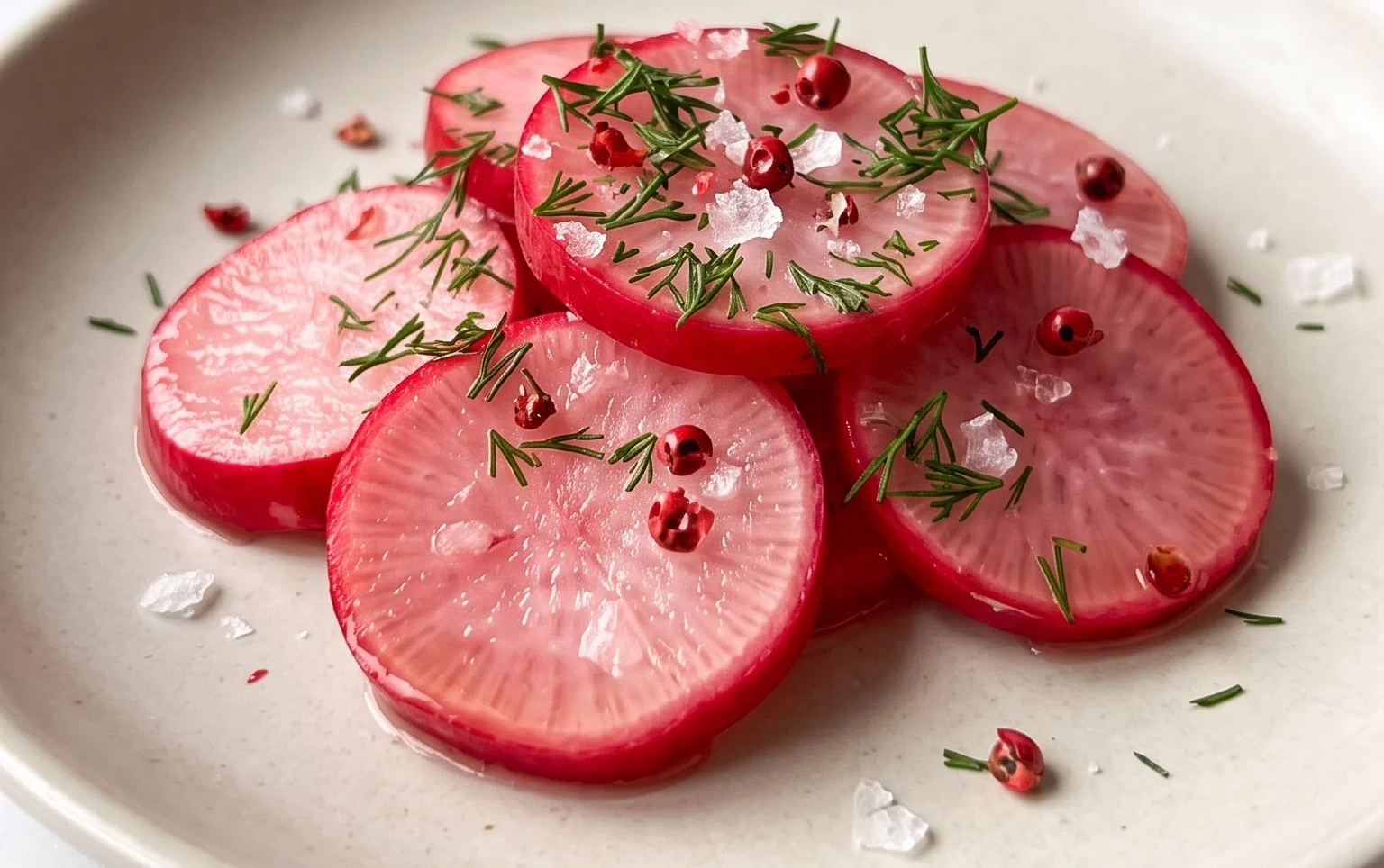 Easy Quick Pickled Radishes