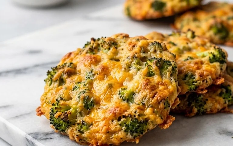 Crispy Broccoli Cheddar Rounds Low Carb Snack
